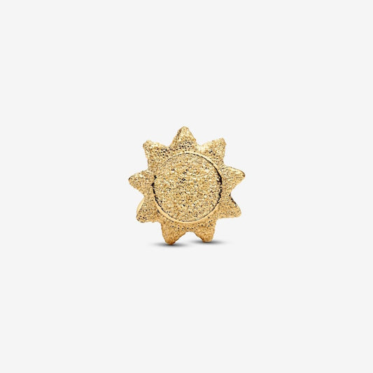 Gold Textured Sun Mini Charms