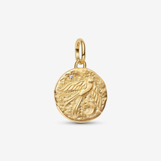 ME Gold Swallow Medallion Charms
