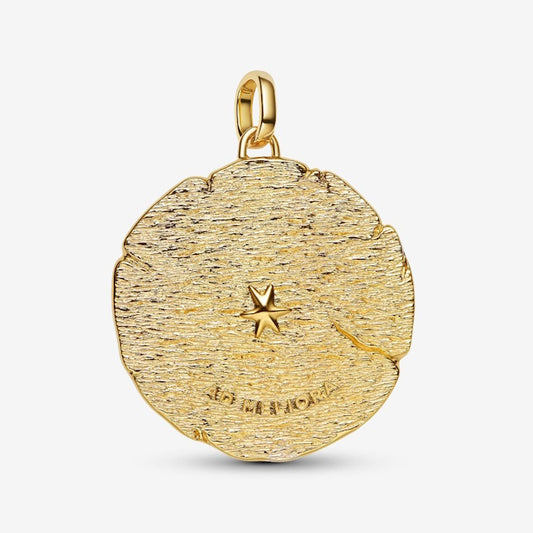 ME Gold Crossing Arrows Oversized Medallion Charms