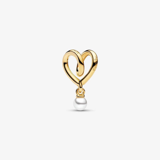 Pandora Gold Wrapped Heart Charms