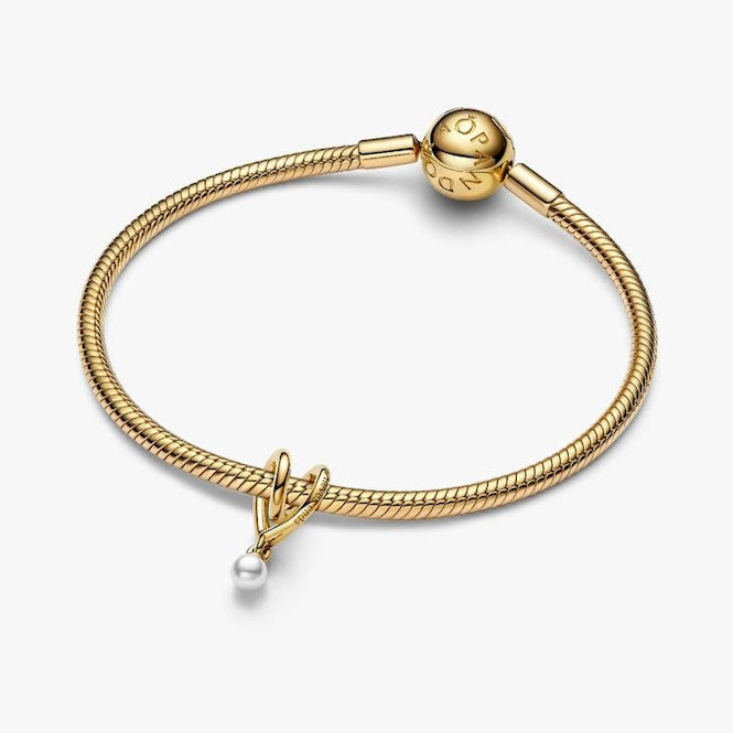 Pandora Gold Wrapped Heart Charms
