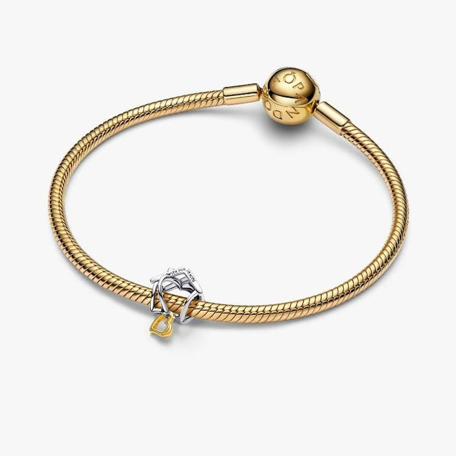 Gold Home & Heart Charms