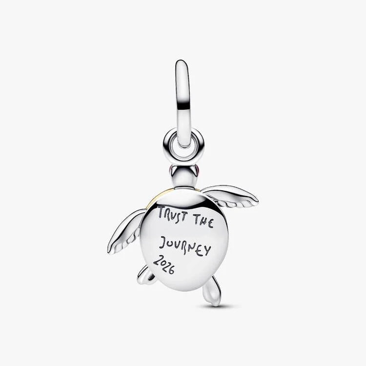2026 Pink Sea Turtle Lab-grown Diamond Dangle Charms