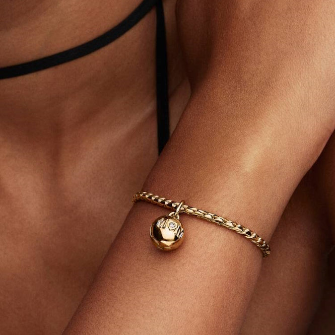Gold Mom Ball Clasp Charms