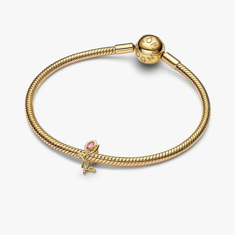 Pandora Gold Tulip Openwork Charms