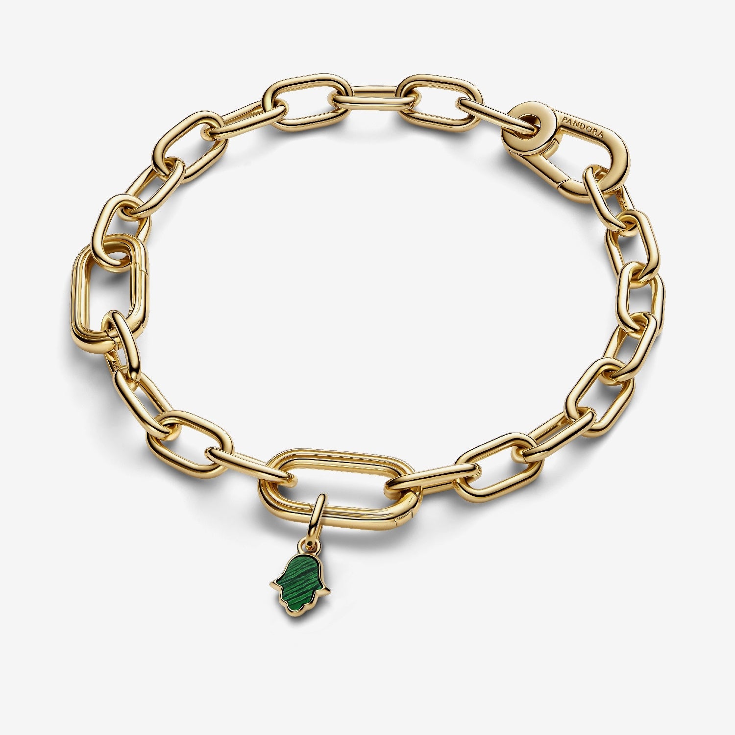 Pandora ME Gold Green Hamsa Hand Mini Dangle Charms