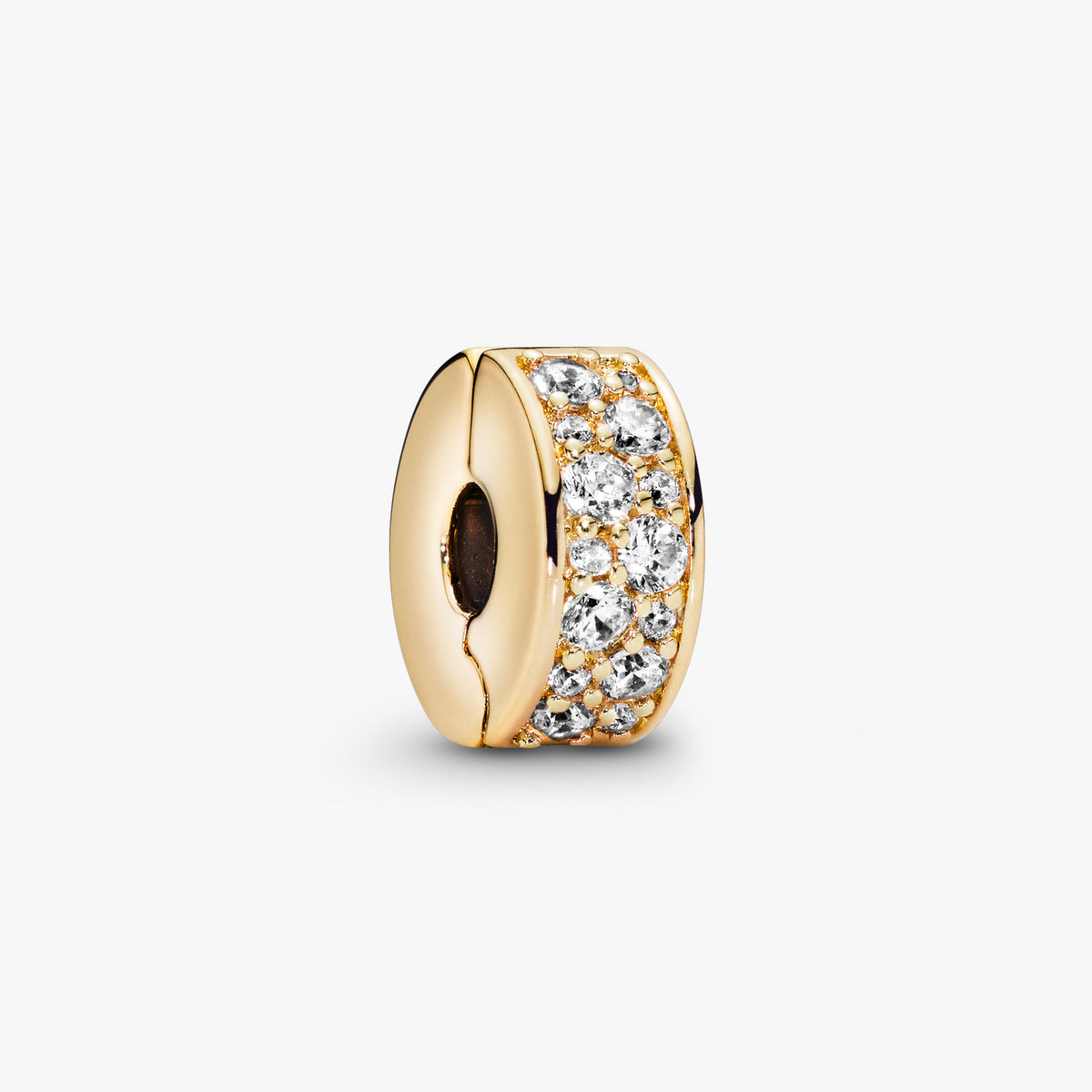 Pandora Gold Clear Pave Clip Charms