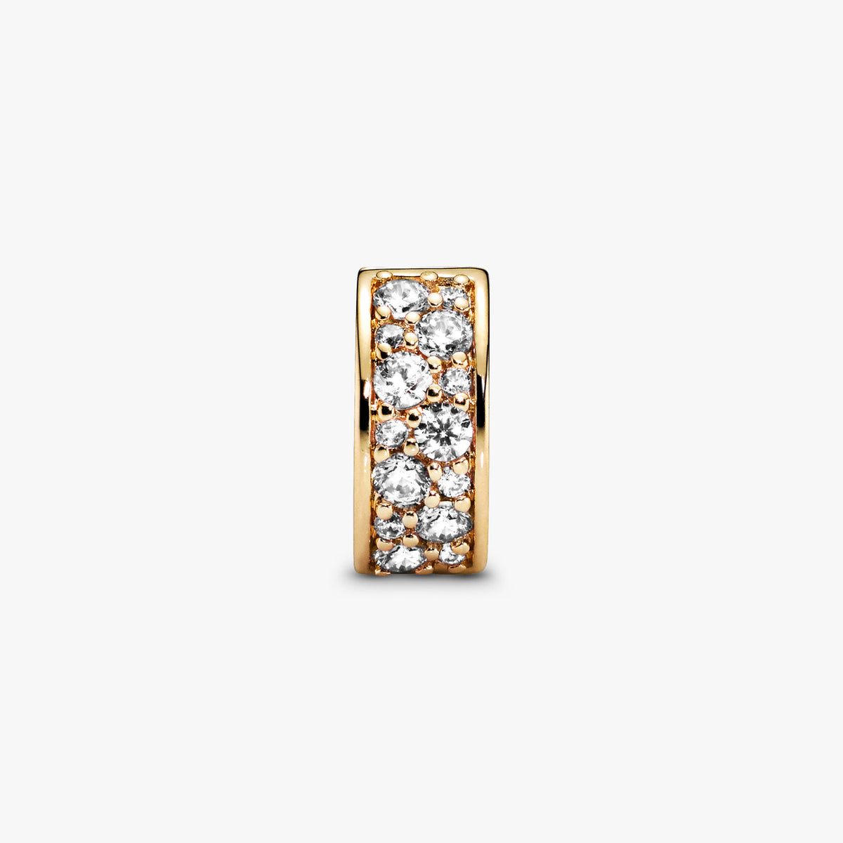 Pandora Gold Clear Pave Clip Charms