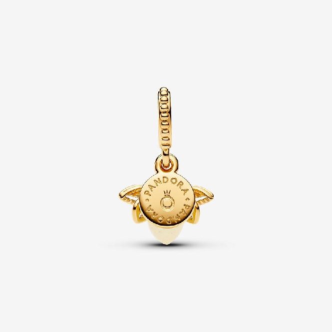 Pandora Gold Glow-in-the-dark Firefly Dangle Charms