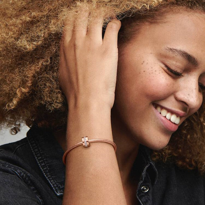 Pandora Rose Sparkling Row Spacer Charms