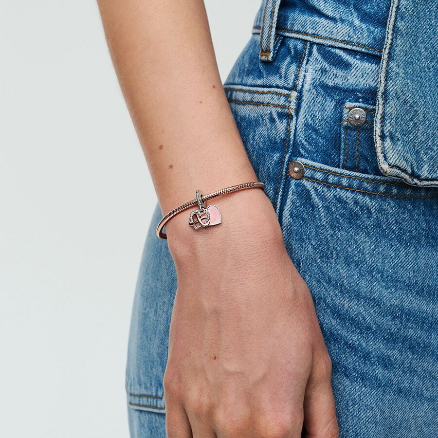 Pandora Rose Sparkling Infinity Heart Dangle Charms, 788878C01