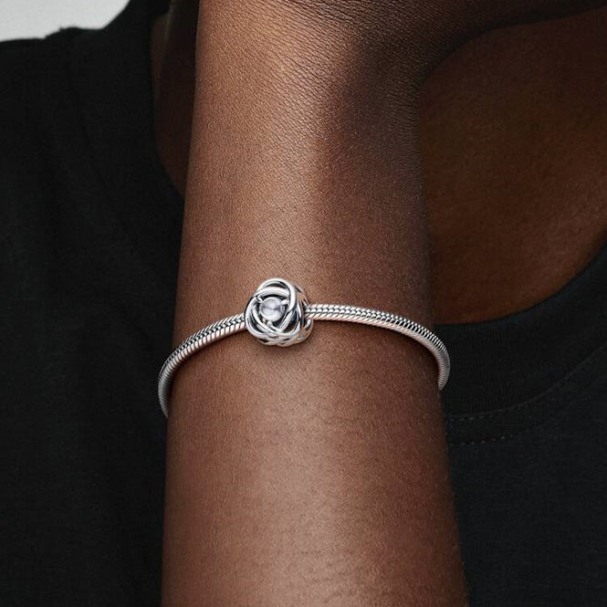 Pandora April Birthstone Eternity Circle Charms