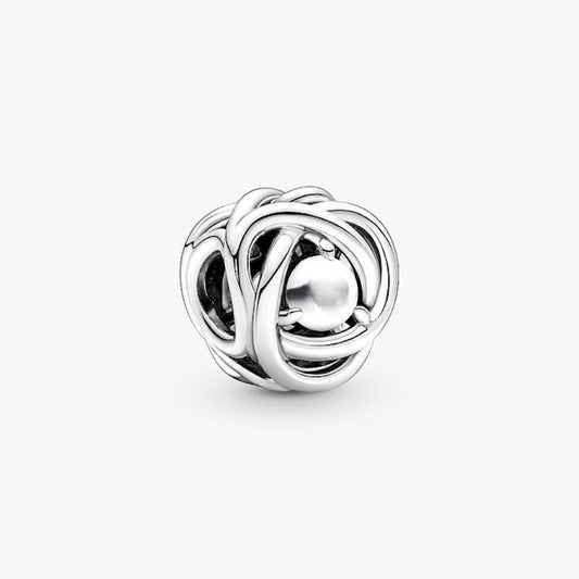 June Birthstone Eternity Circle Charms