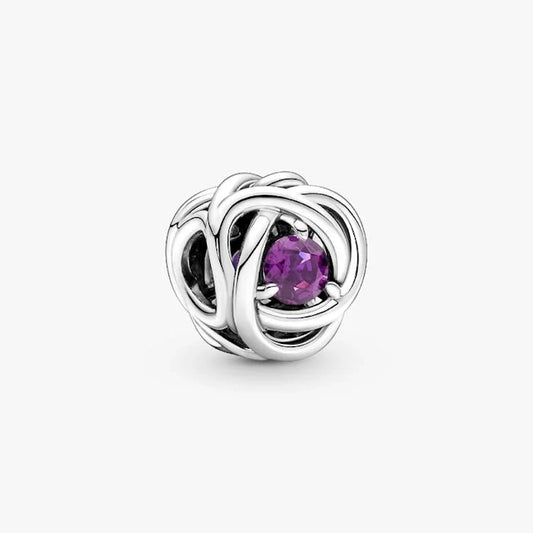 Pandora February Birthstone Eternity Circle Charms