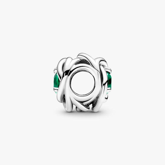 May Birthstone Eternity Circle Charms
