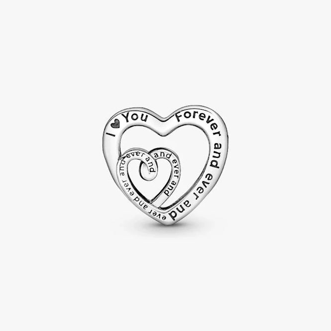 Entwined Infinite Hearts Charms