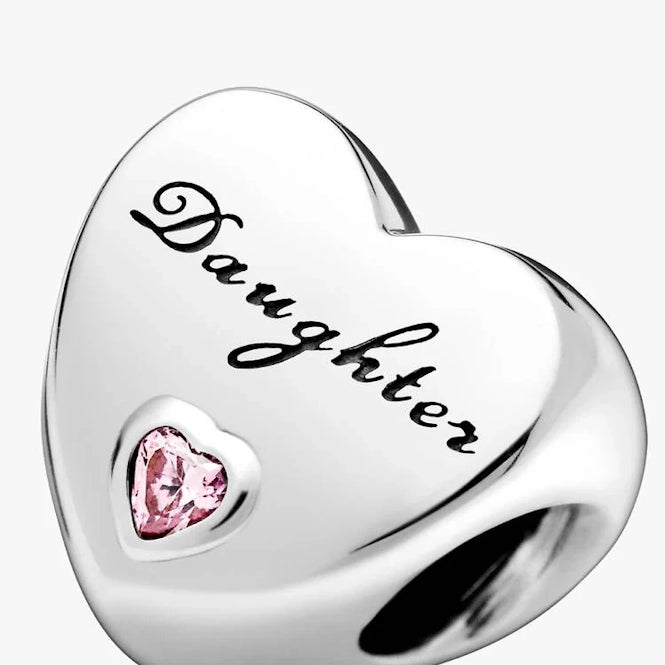 Daughter Heart Charms