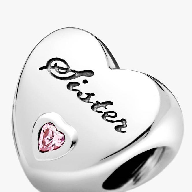 Sister Heart Charms