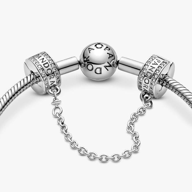 Pandora Logo Safety Chain Clip Charms, 5cm
