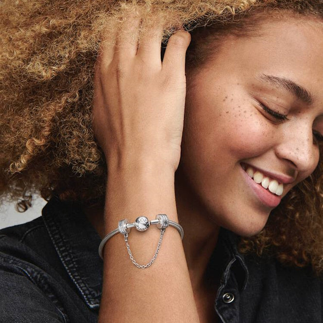 Pandora Logo Safety Chain Clip Charms, 5cm