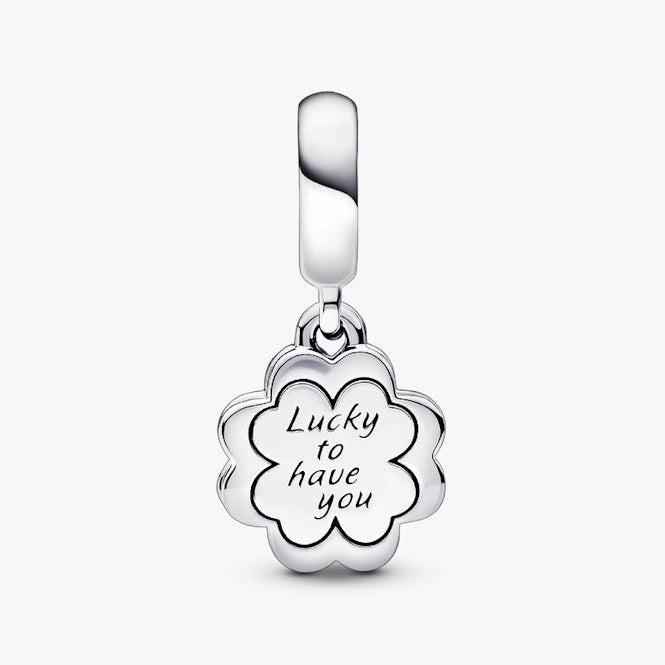 Pandora Four-Leaf Clover Friendship Double Dangle Charms