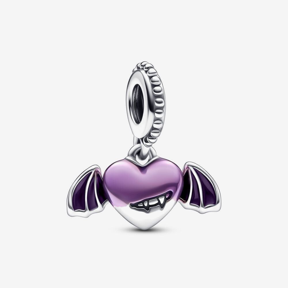 Vampire Winged Heart Dangle Charms