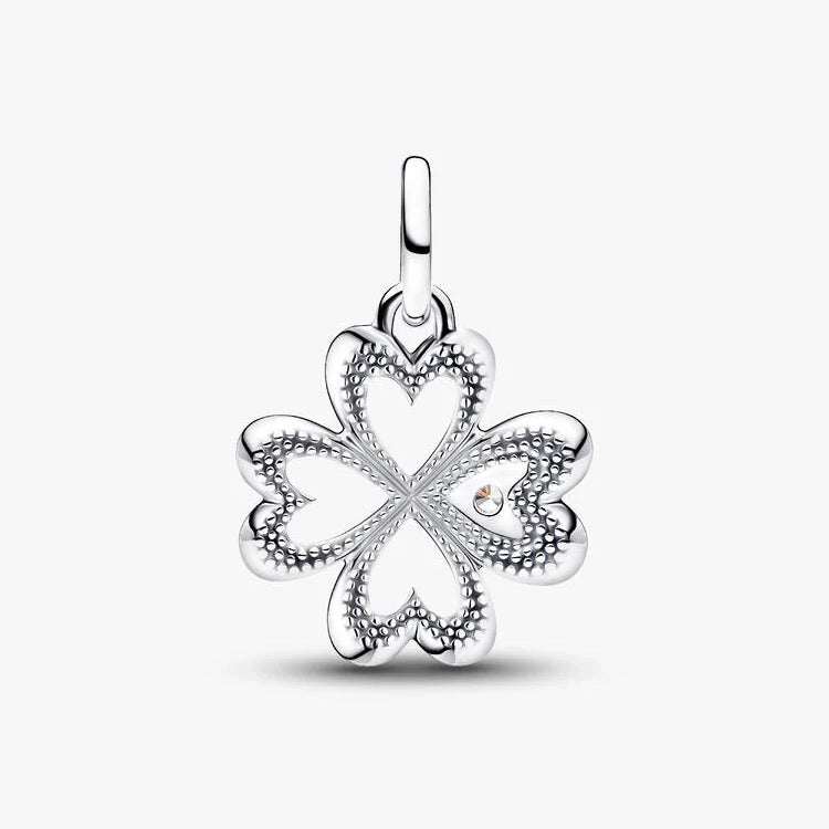ME Heart Four-Leaf Clover Medallion Charms