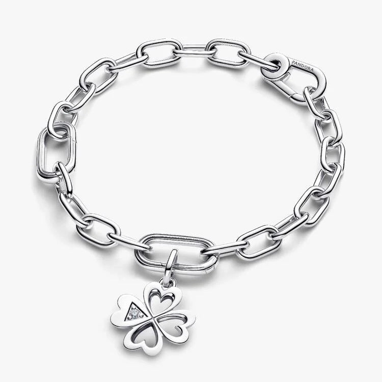 ME Heart Four-Leaf Clover Medallion Charms