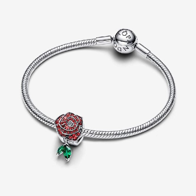 Pandora Sparkling Rose in Bloom Charms