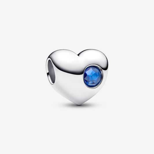 Engravable September Birthstone Heart Charms