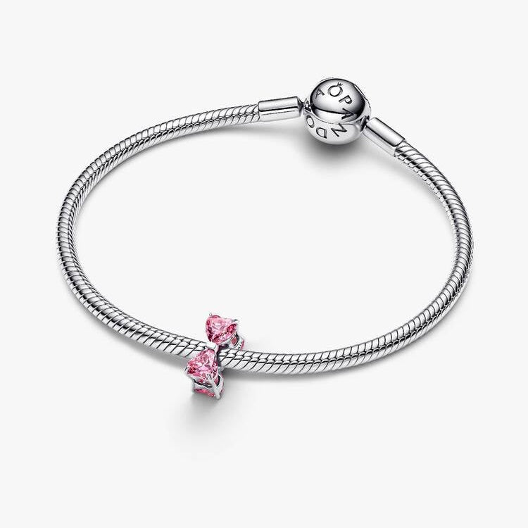 Pandora Sparkling Pink Bow Charms