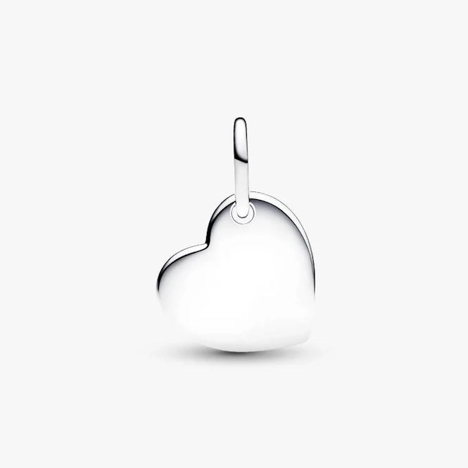 Pandora January Birthstone Engravable Heart Dangle Charms