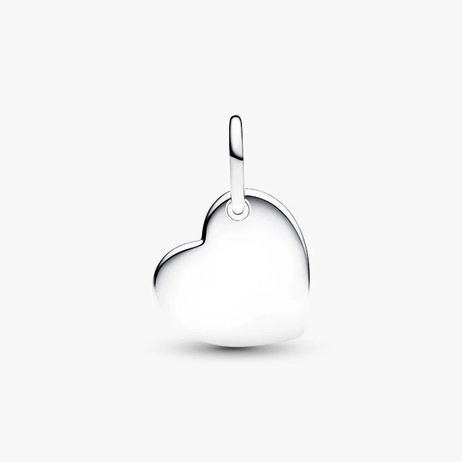 October Birthstone Engravable Heart Dangle Charms