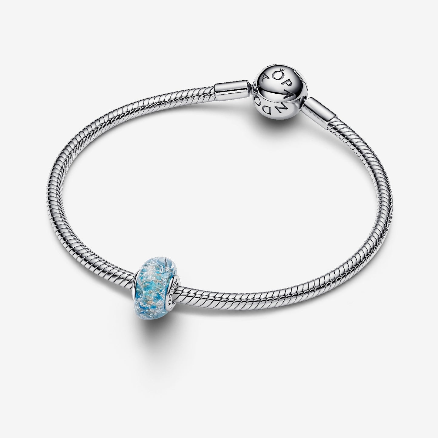 Turquoise Murano Glass & Glitter Charms