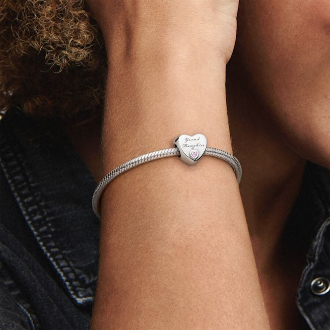 Pandora Granddaughter Heart Charms
