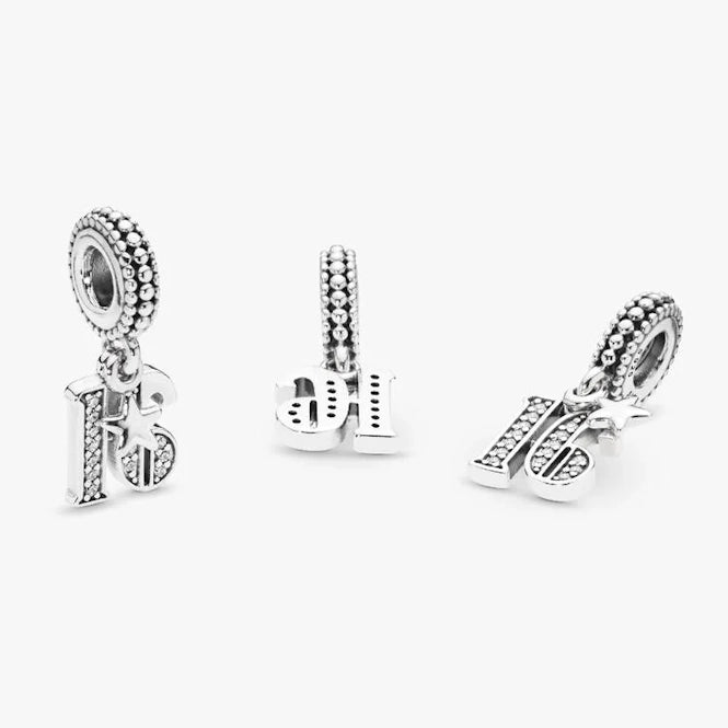 16 Years of Love Dangle Charms