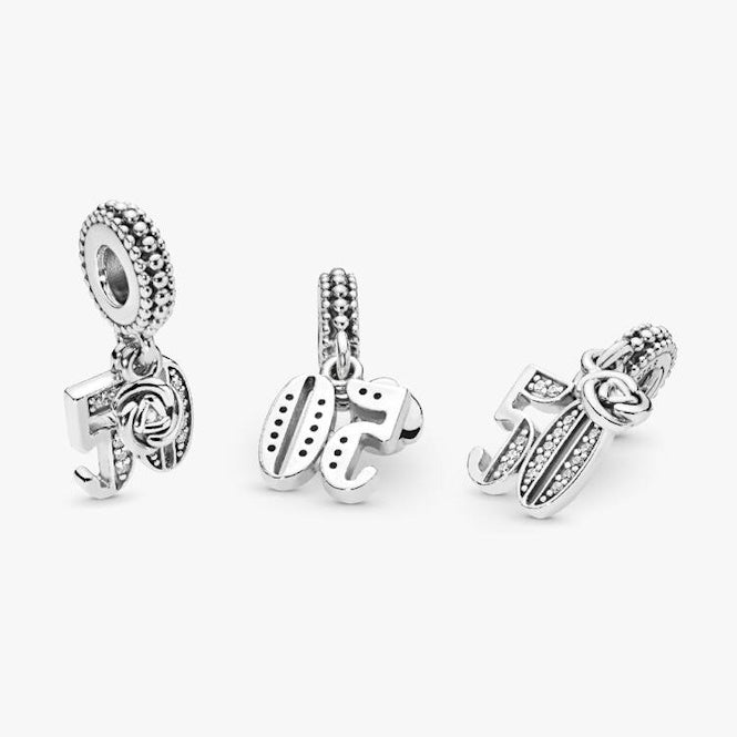 Pandora 50th Celebration Dangle Charms