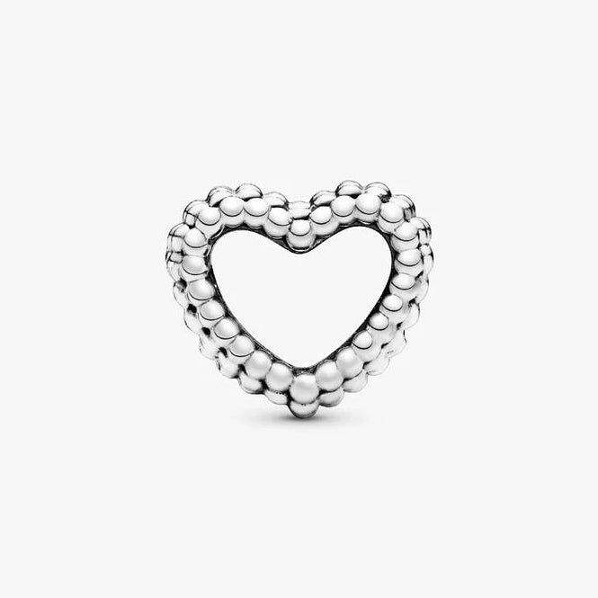 Pandora Beaded Open Heart Charms