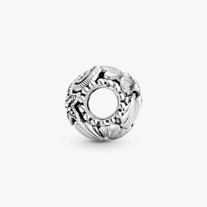 Pandora Openwork Starfish, Shells & Hearts Charms