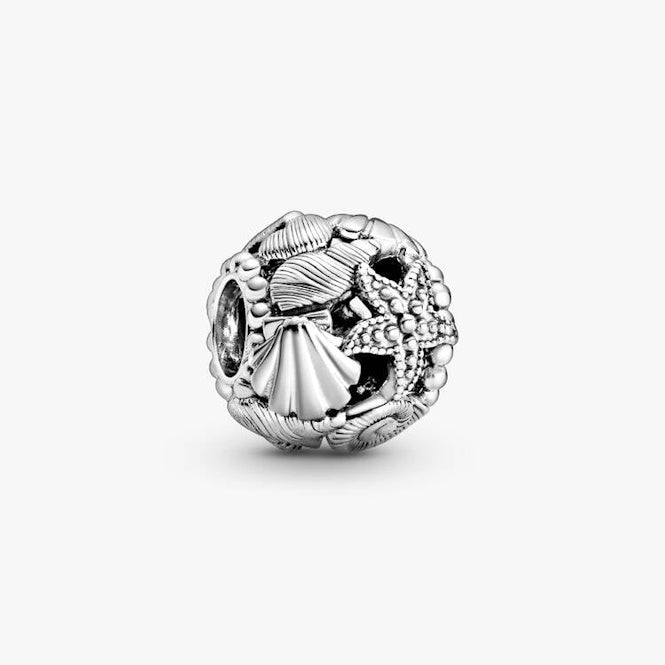 Pandora Openwork Starfish, Shells & Hearts Charms