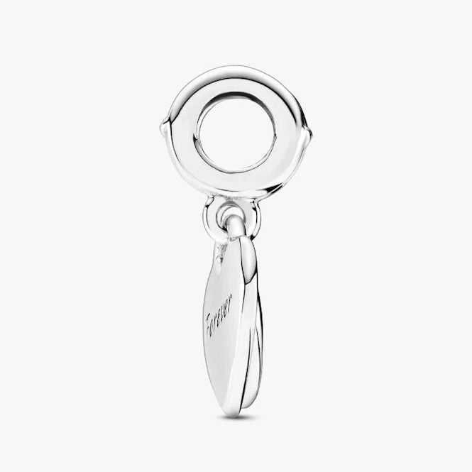 Mother & Daughter Double Heart Split Dangle Charms
