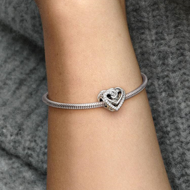 Pandora Sparkling Entwined Hearts Charms