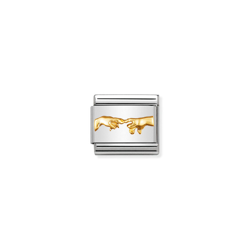 Nomination Classic Gold Creation of Adam Faith & Religion Charms