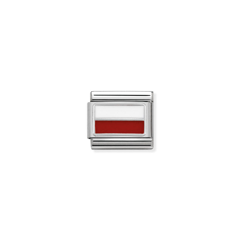 Classic Silver and Enamel Poland Travel & Flag Charms