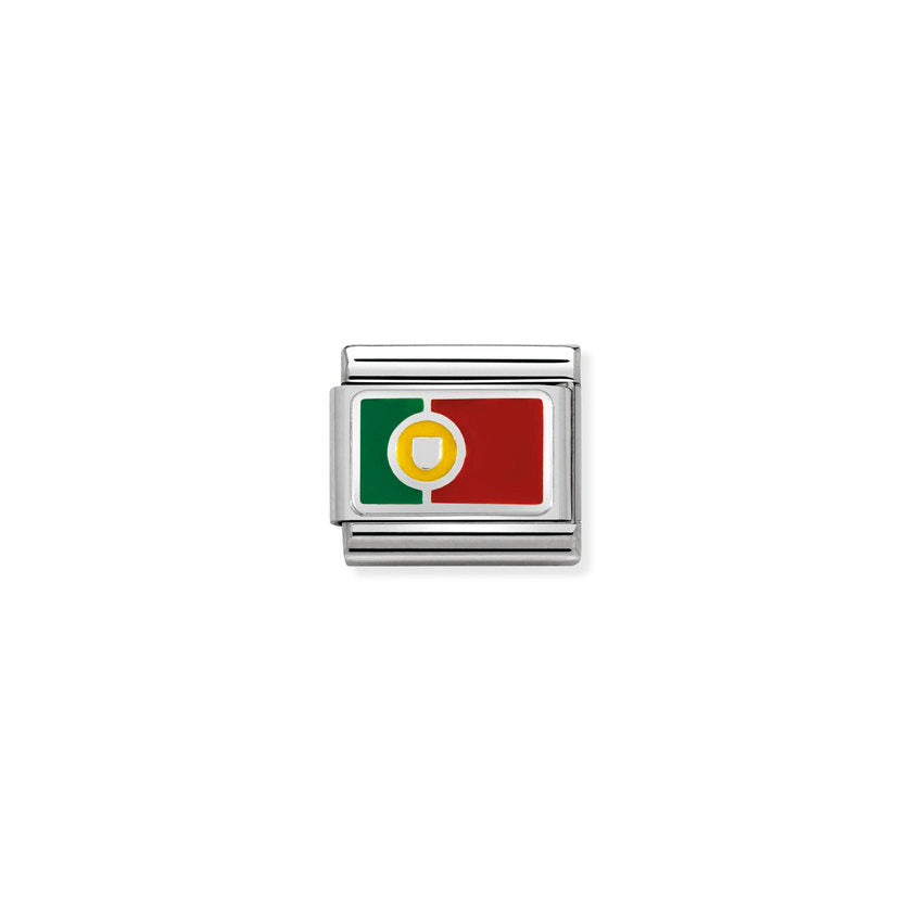 Classic Silver and Enamel Portugal Travel & Flag Charms
