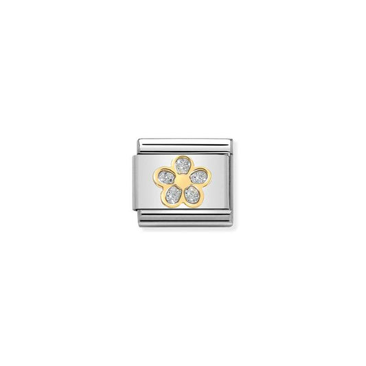 Classic Gold and Enamel Silver Flower Flowers & Nature Charms