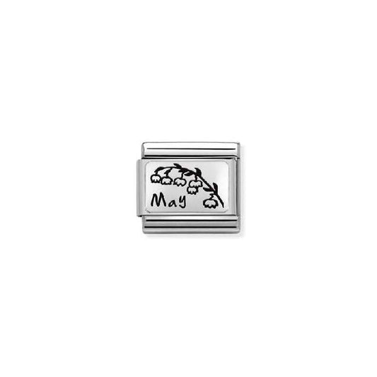 Classic Silver May Lily Of The Valley Flower Birthday & Birthstone Charms
