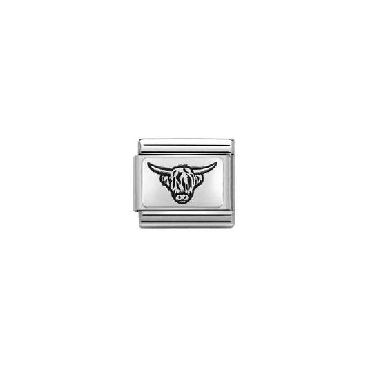 Classic Silver Highland Cattle Animal Charms