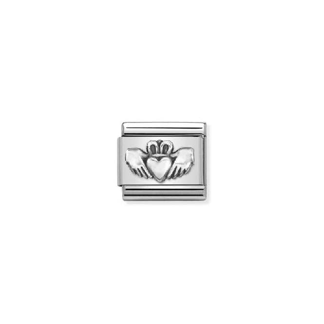 Classic Oxidised Silver Claddagh Faith & Religion Charms