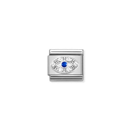Classic Silver & CZ Eye Faith & Religion Charms
